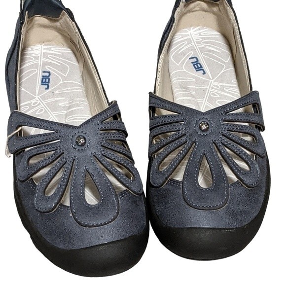 JBU Shoes - JBU Pearl Eco vegan leather denim slip on loafer style women's shoe size 8.5M